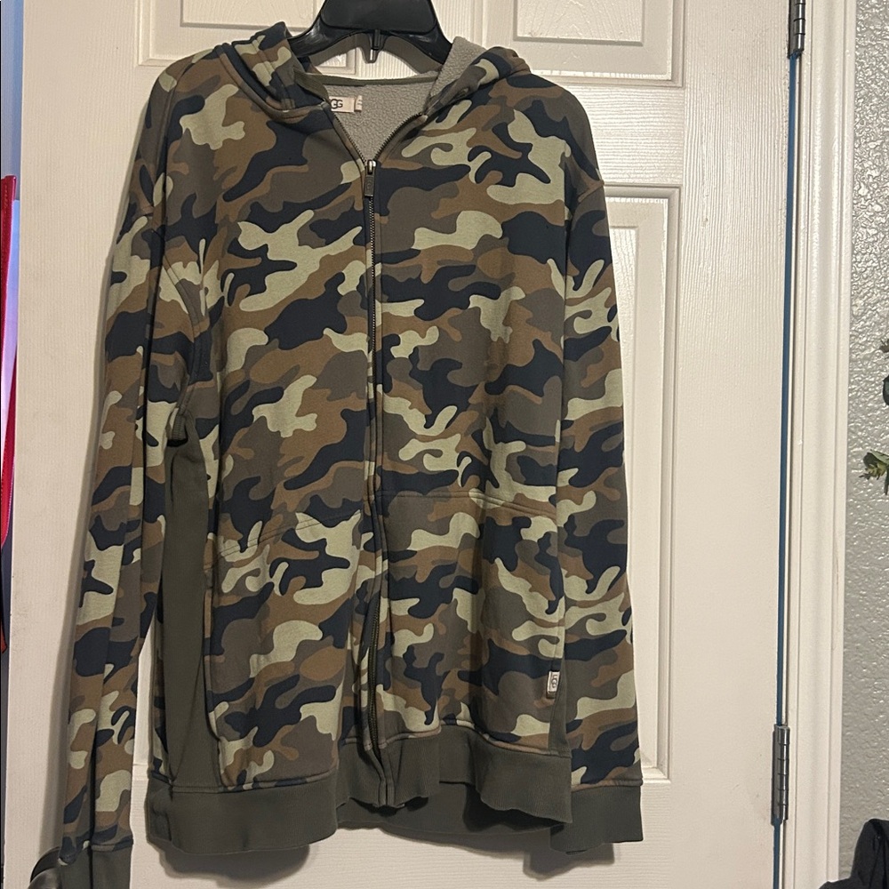 UGG Camouflage Zip-Up Hoodie